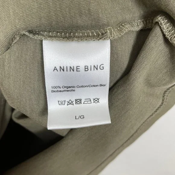 Anine Bing Tanner Tank In Green - Picture 7 of 13